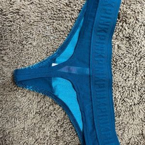 Pink Velvet Thong